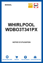 Whirlpool WDBO3T341PX Guide De Consultation Rapide