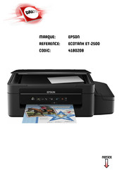 Epson ECOTANK ET-2500 Guide D'utilisation