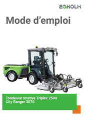 Egholm Triplex 2500 City Ranger 3070 Mode D'emploi