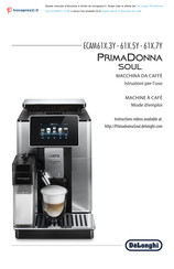 DeLonghi PrimaDonna Soul ECAM61 7 Serie Mode D'emploi