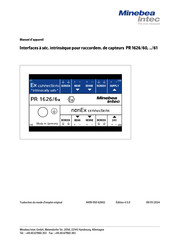 Minebea Intec PR 1626/61 Manuel