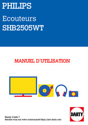 Philips UpBeat SHB2505WT Mode D'emploi