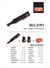 Bahco BCL31R1 Mode D'emploi