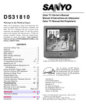 Sanyo DS31810 Manuel D'instructions