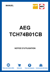 AEG TCH74B01CB Notice D'utilisation