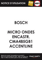 Bosch CMA485G 0 Série Manuel D'utilisation Et Notice D'installation