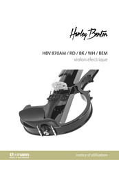 thomann Harley Benton HBV 870BEM Notice D'utilisation