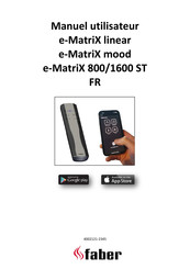 Faber e-MatriX 800/1600 ST Manuel Utilisateur