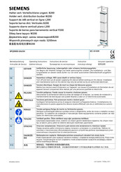 Siemens 8PQ9800-0AA54 Instructions De Service