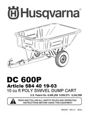 Husqvarna DC 600P Mode D'emploi