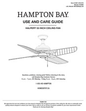 HAMPTON BAY HALPERT Guide D'utilisation Et D'entretien