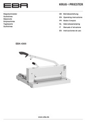 KRUG+PRIESTER EBA 4300 Mode D'emploi