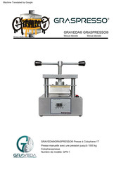 GRAVEDA GRASPRESSO GP9-1 Mode D'emploi