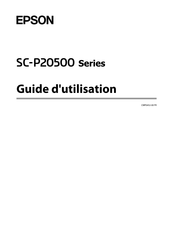 Epson SC-P20500 Serie Guide D'utilisation