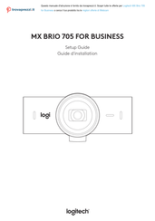 Logitech MX BRIO 705 Guide D'installation