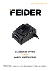 Feider FCR20V Instructions Originales