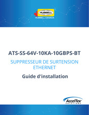 Hubbell ATS-SS-64V-10KA-10GBPS-BT Guide D'installation