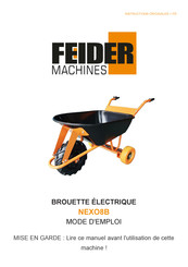 FEIDER Machines NEXO8B Instructions Originales