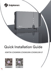 Solplanet ASW100K-LT Guide D'installation Rapide