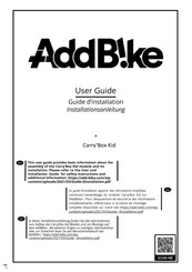 AddBike 210831 Guide D'installation