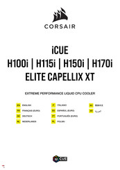 Corsair iCue ELITE CAPELLIX XT H115i Mode D'emploi