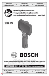 Bosch 3 601 B41 4 Consignes D'utilisation/De Sécurité