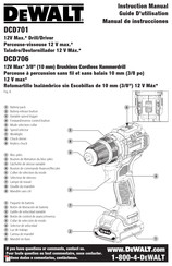 Dewalt DCD701 Guide D'utilisation