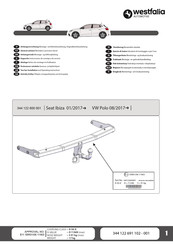 Westfalia Automotive 344 122 600 001 Notice De Montage Et D'utilisation