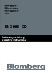 Blomberg SND 9681 XD Mode D'emploi