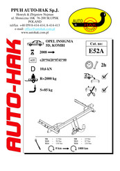 AUTO-HAK E52A Instructions De Montage