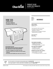 Char-Broil VIBE 535 Guide Des Produits