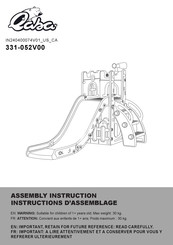 Qaba 331-052V00 Instructions D'assemblage