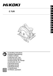 HIKOKI C 7UR Mode D'emploi