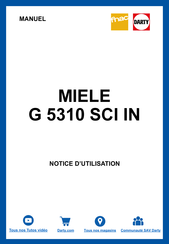 Miele G 5310 SCI IN Mode D'emploi