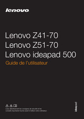 Lenovo ideapad 500-15ACZ Guide De L'utilisateur