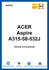 Acer Aspire A315-58-532J Manuel D'utilisation