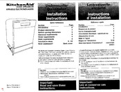 KitchenAid KUDS24SEWH2 Instructions D'installation