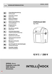 Signal intellishock B25 Notice D'utilisation