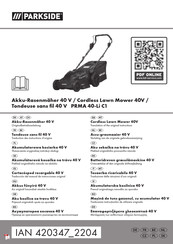 Parkside PRMA 40-Li C1 Traduction Des Instructions D'origine