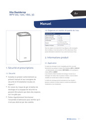 Itho Daalderop WPV 180L 3G Manuel