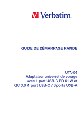 Verbatim UTA-04 Guide De Démarrage Rapide