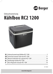 Berger RC2 1200 Manuel D'utilisation