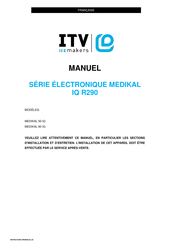 ITV ICE MAKERS MEDIKAL IQ Serie Manuel