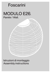 FOSCARINI MODULO E26 Instructions De Montage