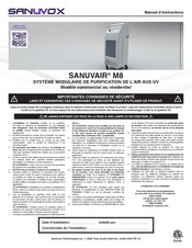 Sanuvox SANUVAIR M8 Manuel D'instructions