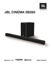 Harman JBL CINEMA SB260 Mode D'emploi