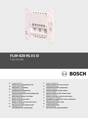 Bosch F.01U.012.594 Manuel D'installation