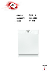 Miele 4922 SCI BB Mode D'emploi