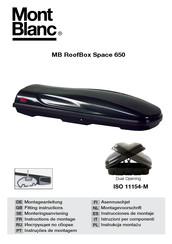 Mont Blanc MB RoofBox Space 650 Instructions De Montage