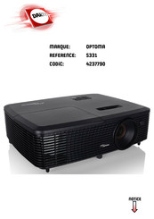 Optoma S331 Manuel De L'utilisateur